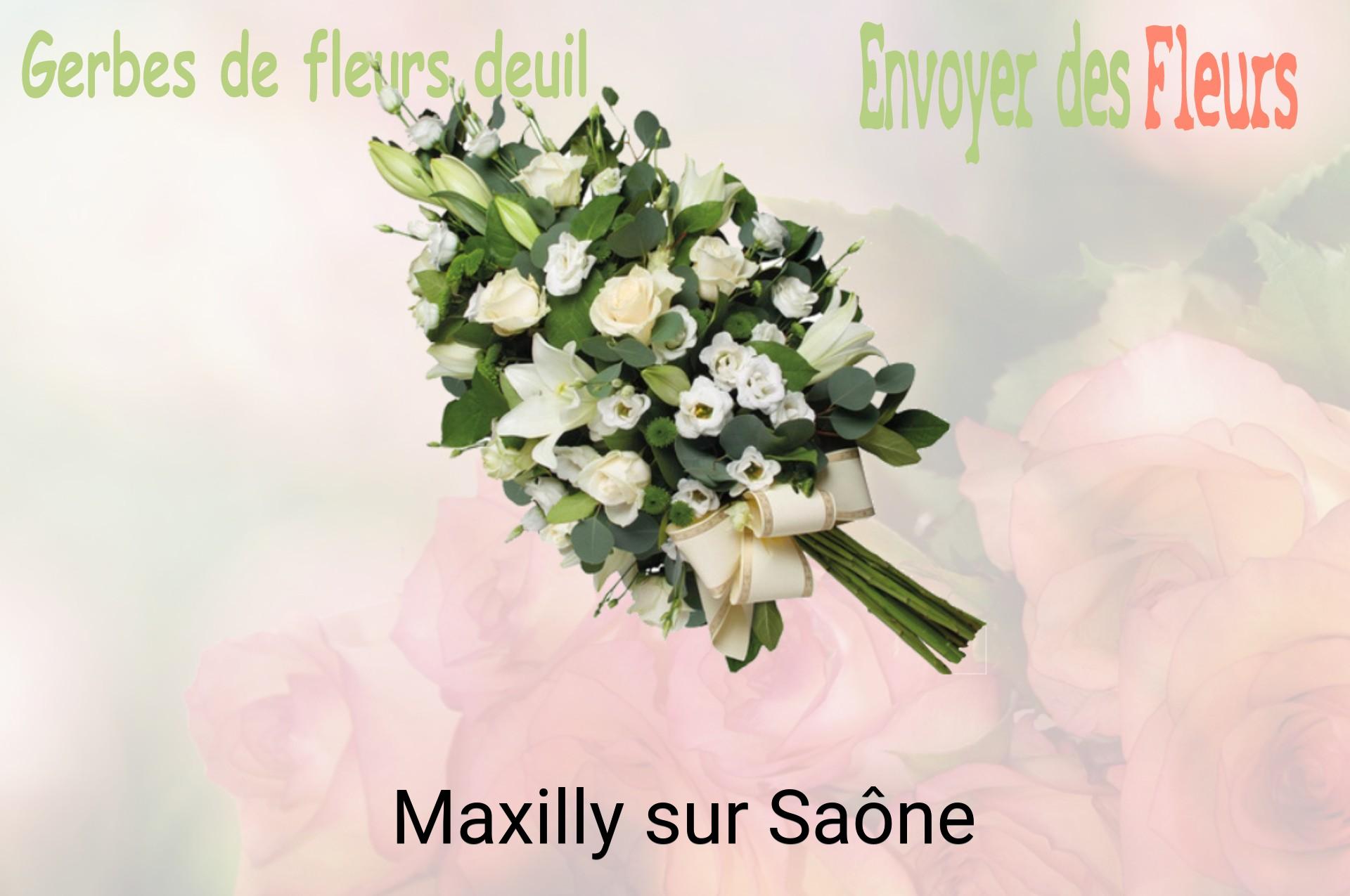 Gerbe de fleurs de deuil livrée à Maxilly-sur-Saône